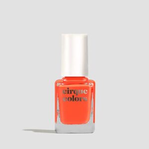 Cirque Colors Creme Nail Polish - Fire Island - Red Orange - .37 fl. oz. (11 ml) - Vegan, Cruelty-Free, Non-Toxic Formula