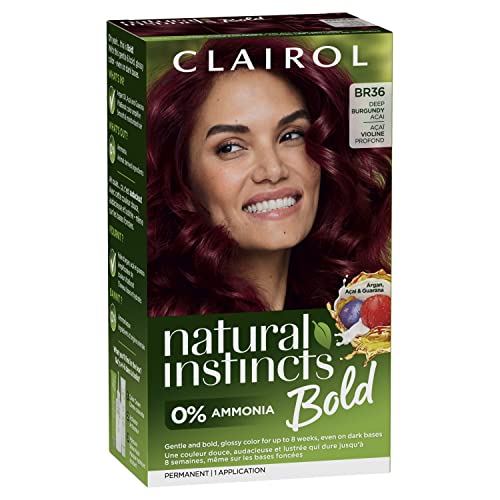 Clairol Nice 'n Easy BR36 Deep Burgundy Acai Hair Color Kit, 1 Pack, 4 oz