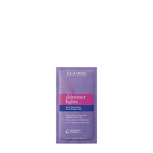 Clairol Shimmer Lights Violet Toning Mask 8oz for Brass Neutralizing