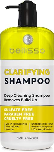 Clarifying Shampoo for Women and Men - Ideal for Oily Hair and Build Up - Gentle, Moisturizing Sulfate Free Formula - Safe for Color Treated, Curly Perms and Dry Scalps - Remove Chlorine for Swimmers