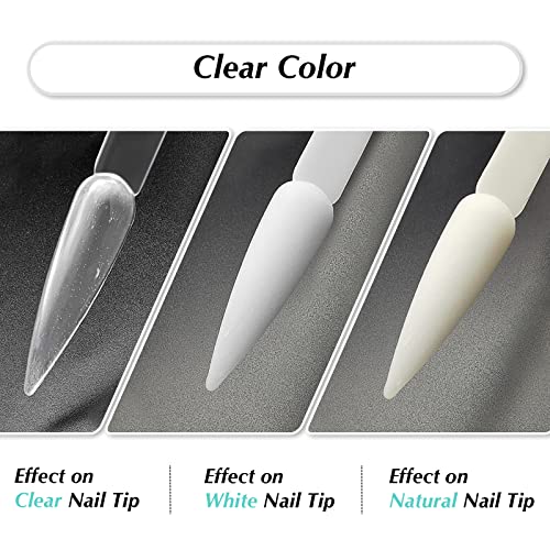 Clear Dip Powder Nail Color, 2.1oz/60g Ultra Capacity, Dipping Nail Powder Refill Set for Nail Salon/DIY at Home - Image 2