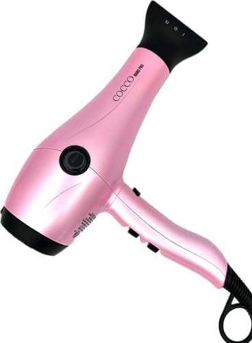 Cocco® Nano PRO Hair Dryer | Technological Mastery, Ultra Light Weight, Ionic Intel System, Ceramic Spheres Technology, Professional, Powerful Styling Performance in Pink - Image 2