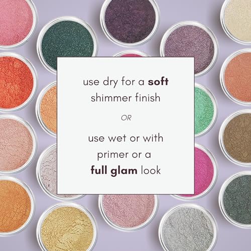 Coco Mineral Loose Eye Shadow: Organic, Non-Toxic Glitter Eyeshadow Powder, Gold Glitter Eyeshadow, Loose Glitter Eyeshadow, Light Pigment, All-Natural Eyeshadow Palette - Image 3