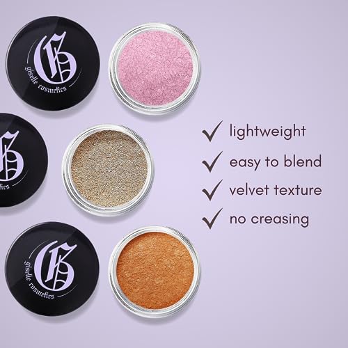 Coco Mineral Loose Eye Shadow: Organic, Non-Toxic Glitter Eyeshadow Powder, Gold Glitter Eyeshadow, Loose Glitter Eyeshadow, Light Pigment, All-Natural Eyeshadow Palette - Image 4