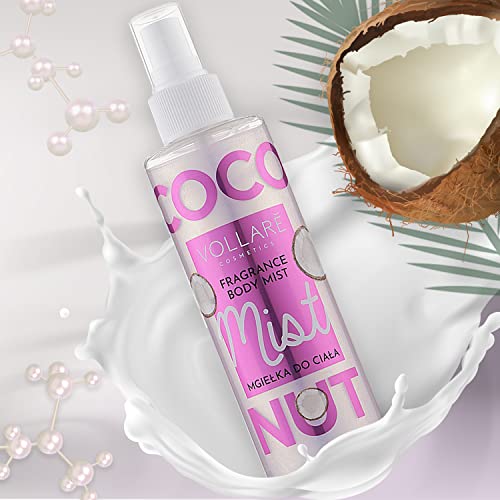 Coconut Body Spray - Body Shimmer Spray with Pearly Particles - Fragrance Glitter Mist for Women - Image 6