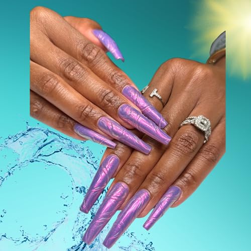 Coffin XL | Gel Nail Tips | NABulous Nails | Extra Long Soft Gel Nail Tips | Coffin Shaped | Full Cover & Pre-shaped | False Press On Nail Extensions | Nail Salons & DIY (Coffin XL)