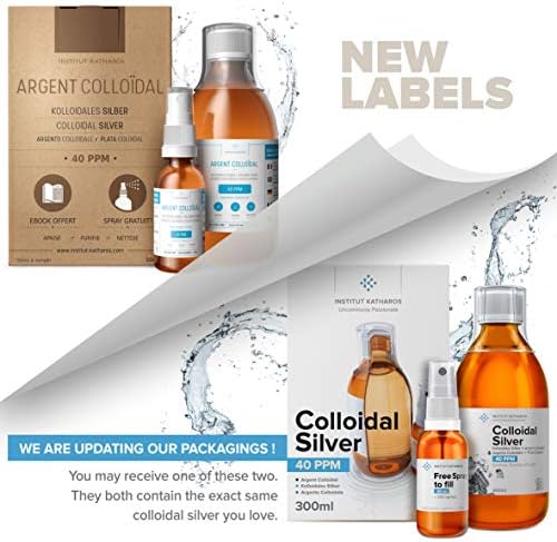 Colloidal Silver Liquid 10 fl oz & Spray to Fill ● Bioactive Hydrosol Silver Water ● Natural Immune Support Nano Sol Supplement Solution ● Ionic Minerals 40 PPM ● Organic Structured Plata Coloidal - Image 2