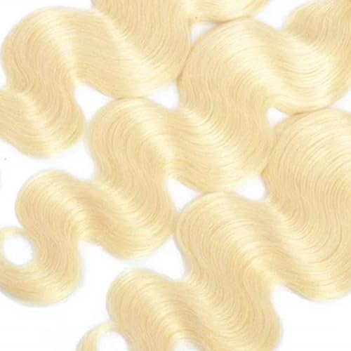 Color #613 Human Hair Bundles #613 Blonde Body Wave Bundles 20 22 24 inch Double Weft Brazilian Hair Weave Honey Blonde Bundles 8A Grade Unprocessed Virgin Hair Weave Extensions - Image 6
