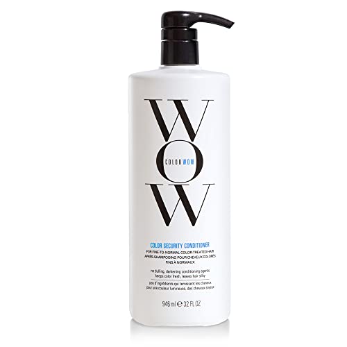 COLOR WOW Color Security Conditioner - For Fine To Normal Hair. Easy detangling and super weightless hydration for fine, thin hair; 3 levels of heat protection