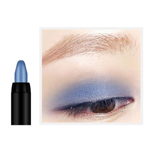 Pearlescent Blue High Gloss Eye Shadow Stick with Mascara Finish, One Size - Image 2