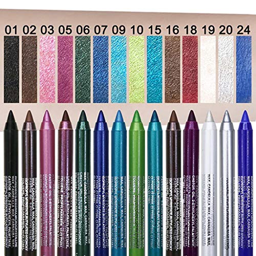 Colorful Pencil Eyeliner - Waterproof, Smudgeproof, Longwearing with Ultra-Fine Tip, Creamy, Ultra-Pigmented Black Multicolor Eyeshadow Eyeliner, Creates Bold & Defined Lines, Vegan & Cruelty-Free - Image 4