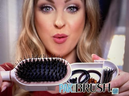 Compact Travel Hair Brush Set for Girls with 30 Accessories Wet/Dry Use Storage Case - Image 5