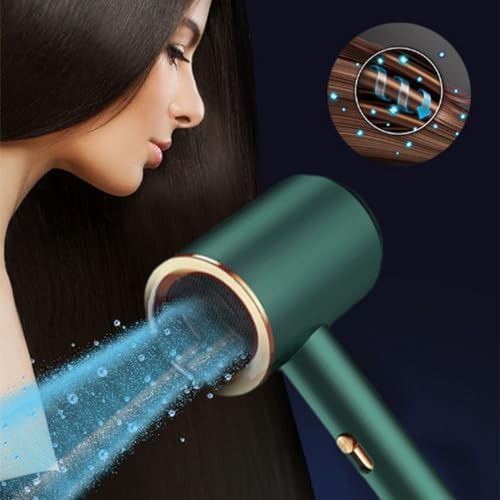 Compact Travel Hair Dryer, 3 Speeds, Includes Nozzle and Comb, Portable High-Speed Performance - Image 4