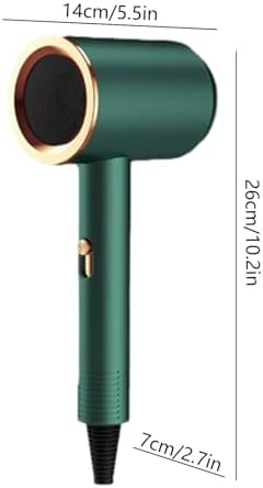 Compact Travel Hair Dryer, 3 Speeds, Includes Nozzle and Comb, Portable High-Speed Performance - Image 3