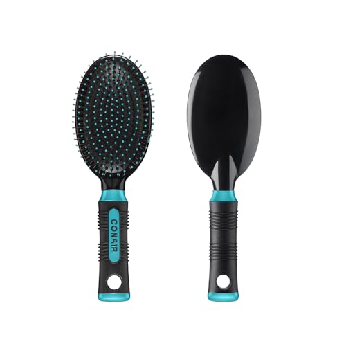 Conair Salon Results Cushion Base Hairbrush with Wire Bristles for All Hair Types