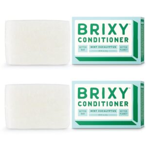 Conditioner Bar for Hydration & Softness, All Hair Types, pH Balanced & Safe for Color Treated Hair, Sustainable, Vegan, Plastic Free (pack of 2, 4oz bars)