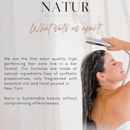 Conditioner Bar - Salon Quality | Natural Ingredients, Non-Toxic, Vegan, Paraben-Free, Zero Waste | Essential Oils, Promotes Hair Repair & Care | Argan & Lemongrass 3 oz - Image 7