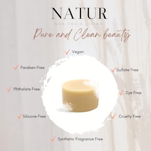 Conditioner Bar - Salon Quality | Natural Ingredients, Non-Toxic, Vegan, Paraben-Free, Zero Waste | Essential Oils, Promotes Hair Repair & Care | Argan & Lemongrass 3 oz - Image 3