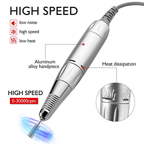 Rechargeable Cordless Nail Drill Kit for Gel and Acrylic Nails - Image 5