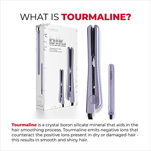 Cortex International Lavender Duo Flat Irons 100% Ceramic Plates 1.25 and 0.5 Inch Set - Image 5