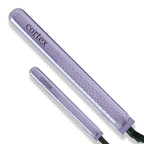 Cortex International Lavender Duo Flat Irons 100% Ceramic Plates 1.25 and 0.5 Inch Set - Image 3