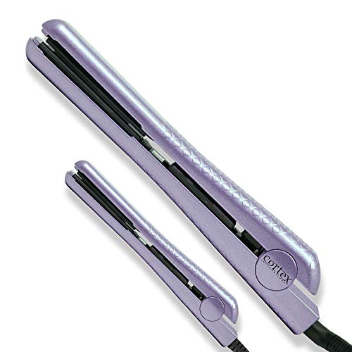 Cortex International Lavender Duo Flat Irons 100% Ceramic Plates 1.25 and 0.5 Inch Set - Image 2