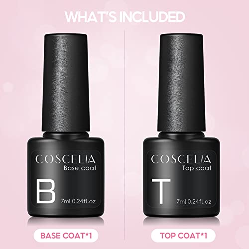COSCELIA 15ml No Wipe Gel Top Coat Polish for Women and Girls, High Gloss Finish - Image 6