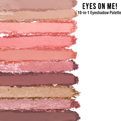 Cosmetics Eyes On Me 10-in-1 Eyeshadow Palette, Beachside Peach, 1 pc - Intense Pigment Eye Makeup - Long-Wearing Eye Shadow, Easy to Blend - Image 8