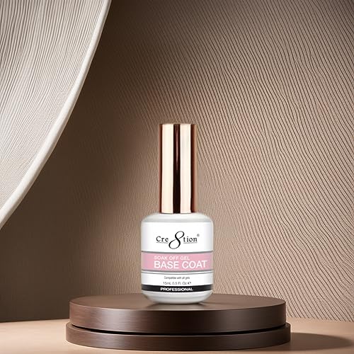Cre8tion Soak Off Gel Base Coat - Base Coat Nail Polish | Chip Resistant & Fast Drying - 15ml (0.5 fl oz) - Image 6