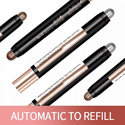 Cream Eyeshadow Stick Eye Shadow Pen Shimmer Eyeshadow Makeup Eye Highlighter Multi-Dimensional Eye Looks Long Lasting High Pigmented Waterproof Quick-drying One-Swipe Coverage Day Prime Deals - Image 5