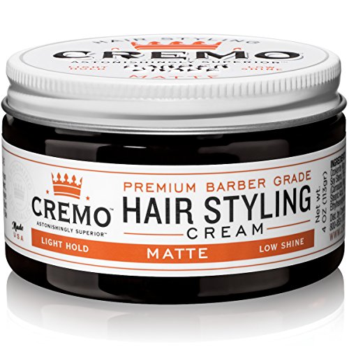 Cremo Matte Hair Cream: Light Hold, Low Shine, 4 Oz