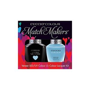 CUCCIO COLOUR - LED/UV Gel and Nail Lacquer DUO pack .5oz/15ml (6101 - Under Blue Moon) by Cuccio