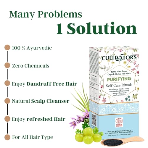Cultivator's Anti Dandruff Hair Mask|Deep Conditioning Hair Mask for Dandruff & Dry Scalp|Hydrating & Soothing Hair Mask for Itchy & Flaky scalp | Dry scalp treatment Organic leave in repair Hair mask - Image 4