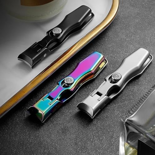 Cumulus Stainless Steel Large Anti-Splash Nail Clipper Set with Catcher Silver - Image 7
