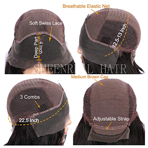 Curly Human Hair Lace Front Wigs Bob Style Brazilian Virgin Human Hair Wigs Pre Plucked with Baby Hair Glueless Lace Wig for Women (12 Inch) - Image 7
