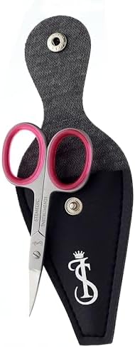 Curved Stainless Steel Eyebrow, Cuticle, Eyelash, and Nose Hair Trimmer Scissors - Small Size for Him and Her - Image 4