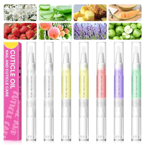 Cuticle Oil for Nails 8pcs Cuticle Oil Pen Bulk for Nail Care Gel Polish Softener and Strengthener Natural Moist Gel Nail Nourishment Treatment Manicure Tools DIY Gifts for Women