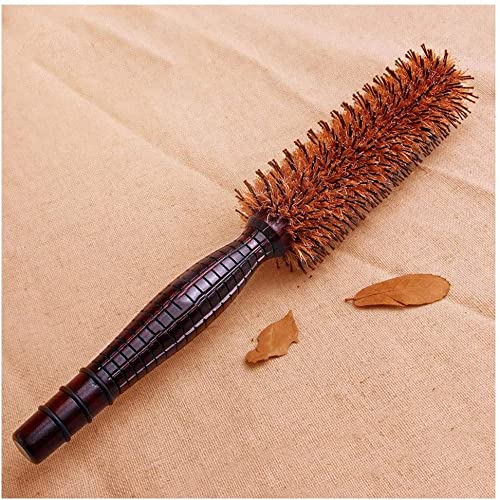 9-Inch Cylindrical Boar Bristle Styling Brush for Curly Hair - Image 4