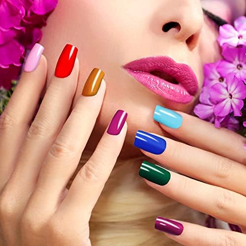 DANNEASY 16 Sheets Full Nail Wraps Bright Solid Color Nail Polish Strips Gel Nail Strips Self Adhesive Nail Polish Stickers for Women Manicure Sticker for Nail Art with Nail File, Cuticle Stick - Image 3