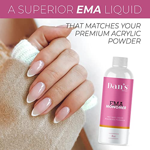 Dan's Nails 8 oz Professional Acrylic Nail Liquid Monomer Extra Adhesion - Image 4