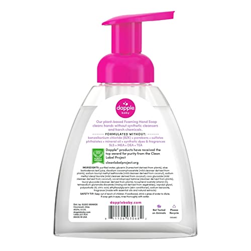 Dapple Foaming Hand Soap Baby, Lavender, 13 Fl Oz (Pack of 3) - Gentle, Plant Based, Hand Wash Baby Soap - Hypoallergenic for Sensitive Skin - Image 2