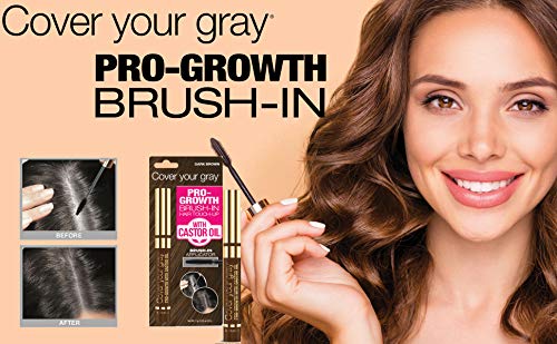 Dark Brown Pro-Growth Hair Touch-Up Cream with Castor Oil, 4 oz - Image 8