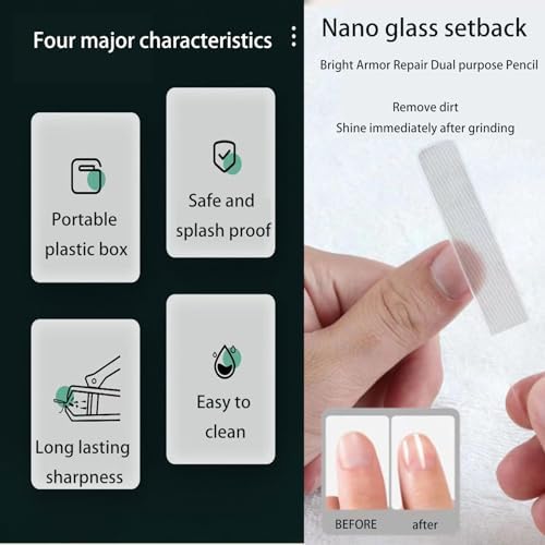 6-Piece Dark Green Stainless Steel Nail Care Tool Set Splash-Proof Design - Image 6
