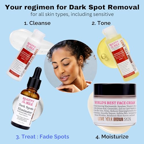 Dark Spots Eliminator™ Serum for Skin-of-Color, Remover Face Hyperpigmentation Age Acne Retinol Niacinamide Hyaluronic Acid, Beauty of the Nile® 1 Oz - Image 7