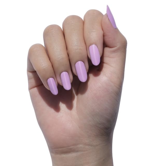 DC Duo Gel & Matching Lacquer Polish Set Soak off Gel NAIL All In One Daisy Top Coat for Nails (with bonus side Glitter) Made in USA (119 Frosty Taro) - Image 2