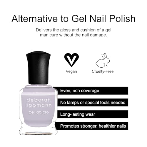 Deborah Lippmann Nail Polish, Gel Lab Pro | Treatment Enriched for Nail Health, Wear and Shine | No Lamps or Tools | Stone Cold, 0.5 oz. - Image 3