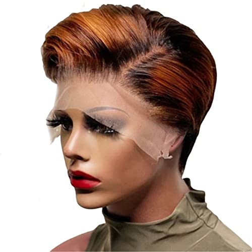 Deep Conditioner for Curly Hair Hair Lace Front Bob Wigs For Black Women 150% Density Synthetic Gold Blonde Short Wig For Daily Use Express 3 Bundles with Frontal (Khaki, One Size) - Image 3
