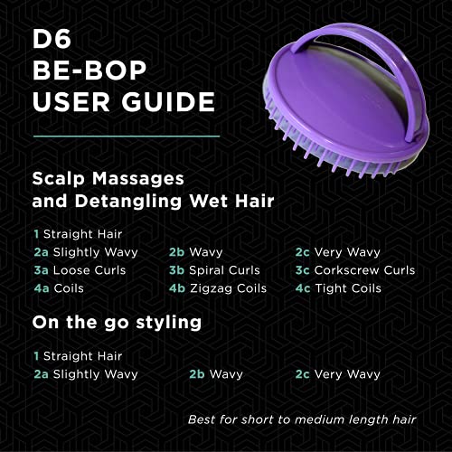 Denman Purple Scalp Massager and Detangling Brush for All Hair Types, D6 - Image 6