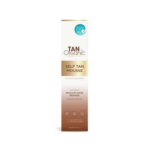Dermatologist Approved Dark Skin Self-Tan Mousse 200ml Easy Application