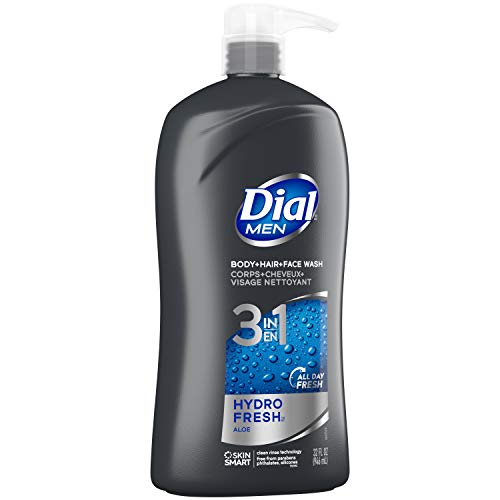 Dial Men 3-in-1 Body Hair Face Wash Bundle Recharge Hydro Fresh Scents 32 fl oz Set of 2 - Image 3
